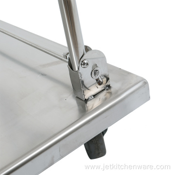 Stainless Steel Folding Platform Push Trolley